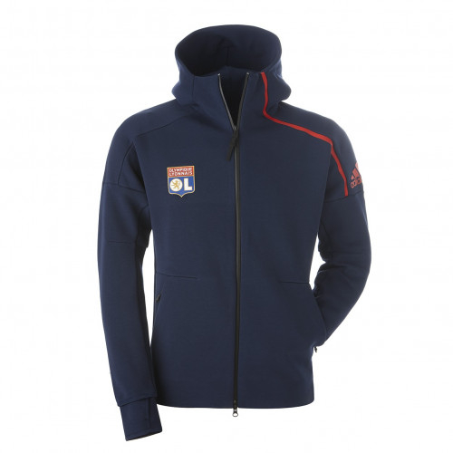 Veste Adulte adidas ZNE Bleu Marine Olympique Lyonnais 2017/2018