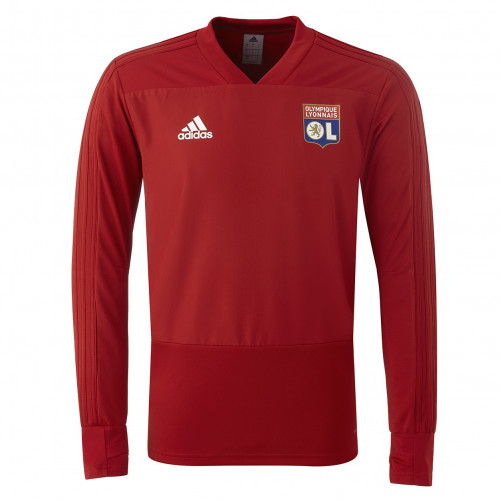Sweat adidas Olympique Lyonnais Entrainement Adulte Rouge 2018/2019 - Taille - 2XL