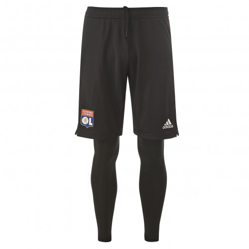Bas 2 en 1 Entrainement adidas Olympique Lyonnais Adulte Noir 2018/2019 - Taille - XS