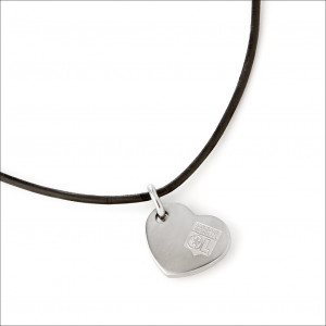 Olympique Lyonnais heart pendant necklace