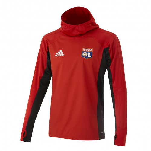 Sweat hiver entrainement OL Adulte Rouge 2018-19 - Taille - XL