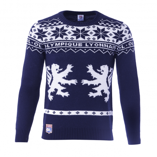 Pull de Noël Adulte Bleu Roi
