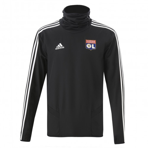 Sweat d'entrainement hiver Noir OL adidas 19/20 - Taille - 2XL