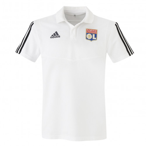 Polo de sortie adulte blanc staff OL adidas 19-20 - Taille - XL