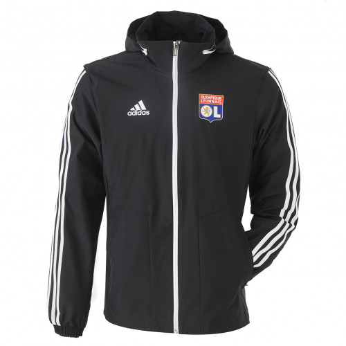Veste de pluie noire OL adidas 19/20