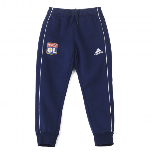 Pantalon détente molleton bleu marine junior OL adidas 19-20 - Taille - 9-10A