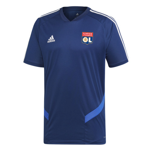 Maillot entrainement Adulte bleu marine OL adidas 19-20 - Taille - 2XL