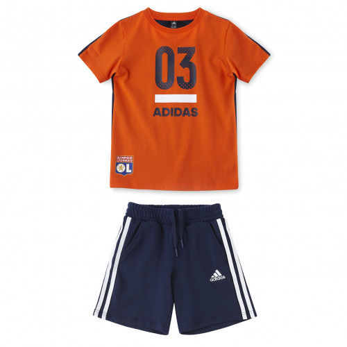 Ensemble Bleu/Orange adidas Enfant - Taille - 7-8A