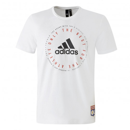 T-shirt Blanc adidas Homme EMBLEM
