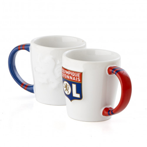 Duo de tasses à café Olympique Lyonnais - Taille - Unique