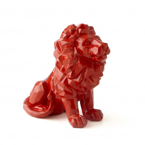 Statuette Lion Rouge 16 cm