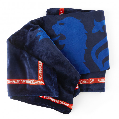Plaid bleu marine OL - Taille - Unique