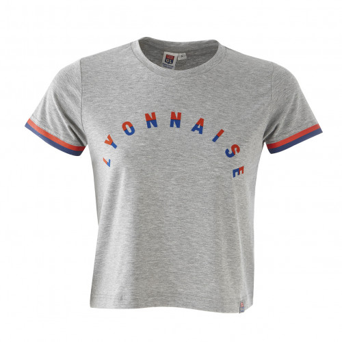 T-shirt gris manches courtes Lyonnaise