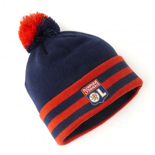 Bonnet bleu et rouge OL Junior - Taille - Unique