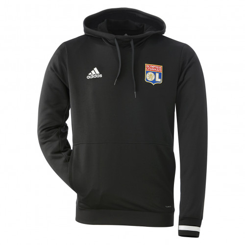 Sweat à capuche noir OL adidas 19-20 - Taille - 2XL