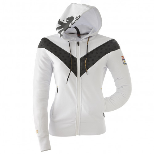 Veste à capuche TrainingTeck blanche Femme