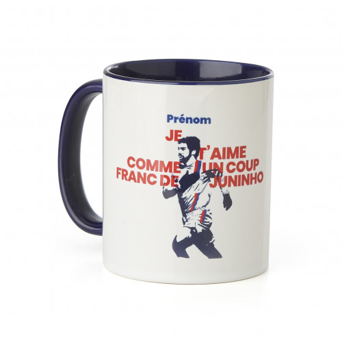Mug Personnalisable Saint Valentin - Je t'aime comme un coup franc de Juni