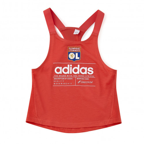 T-shirt adidas fillette sans manche rouge junior - Taille - 12-13A