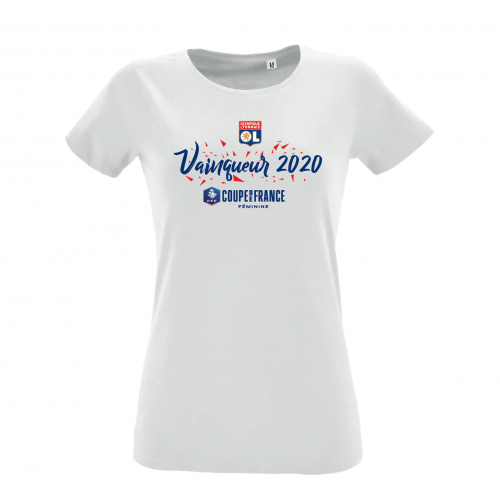 T-shirt femme Vainqueur Coupe de France féminine 2020 - Taille - S