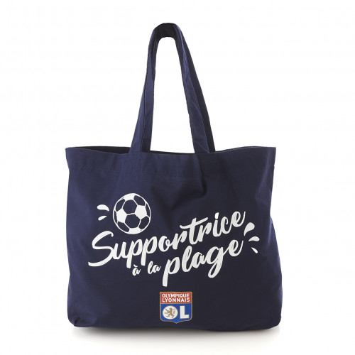 Tote bag de plage supportrice à la plage - Taille - Unique