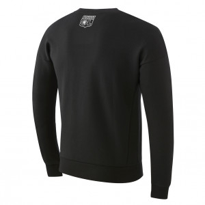 Adidas Unisex Black 3-Stripes Sweatshirt - Olympique Lyonnais