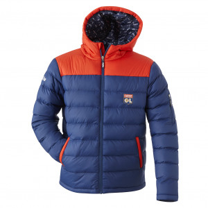 Men's blue and red cuddly jacket
