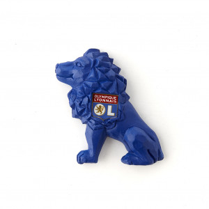 Magnet lion bleu