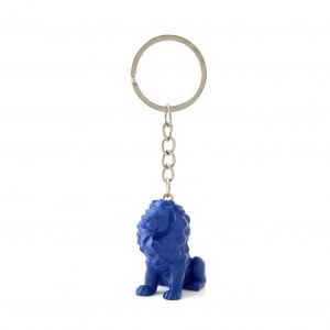 Porte-clés lion bleu