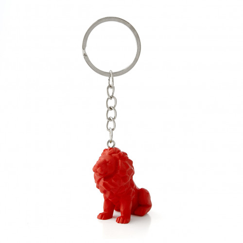 Porte-clés lion rouge - Taille - Unique