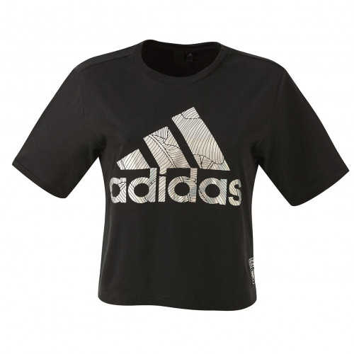 T-shirt badge of sport noir femme adidas - Taille - XL