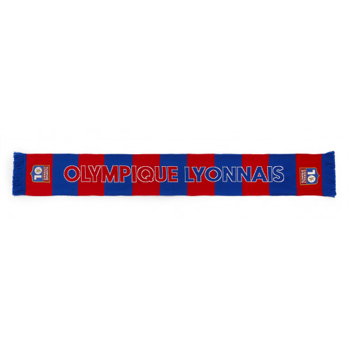 Echarpe rayée Olympique Lyonnais