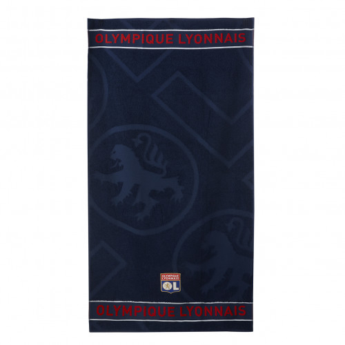 Serviette bleu marine OL - Taille - Unique
