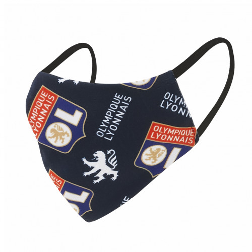 Masque sans plis logo OL adulte - Taille - Unique