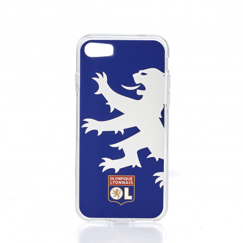 Coque bleu lion OL IPhone 7 - Taille - Unique