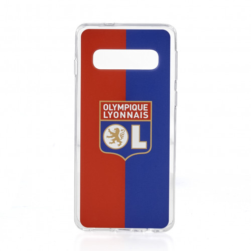 Coque rouge et bleue OL Galaxy S10 - Taille - Unique