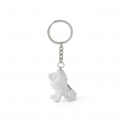 White Lion Keychain