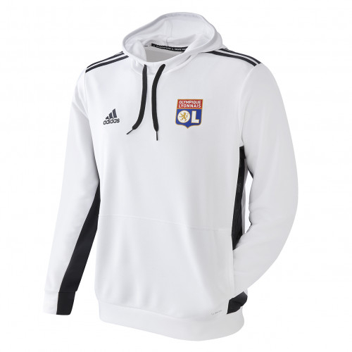 Sweat capuche blanc staff adidas 19-20