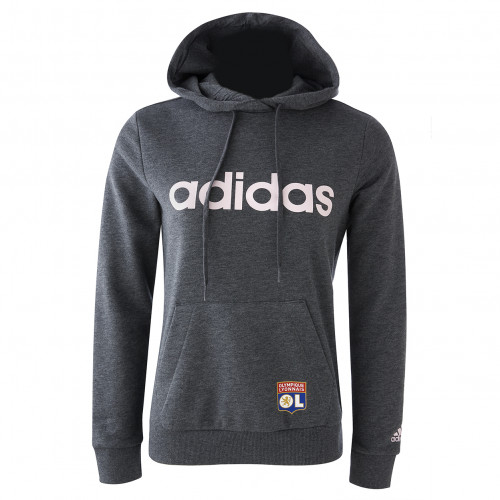 Sweat à capuche gris/rose femme - Taille - XL