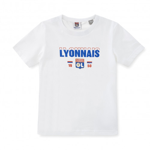 T-shirt blanc Lion OL junior - Taille - 7-8A