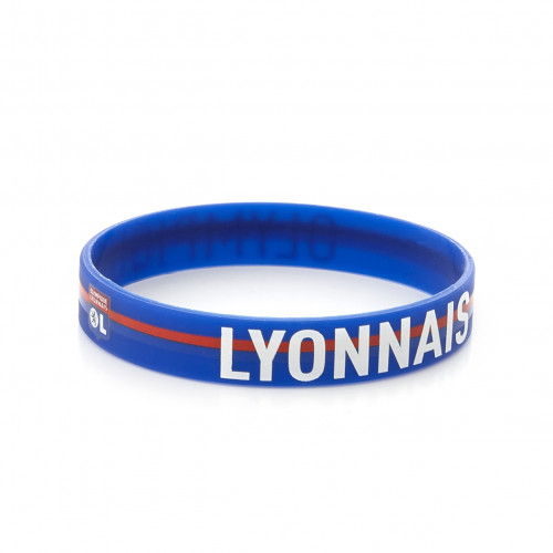 Bracelet Silicone 'Olympique Lyonnais' Adulte - Taille - Unique