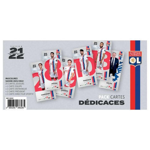 Pack Cartes Dédicaces OL Masculin 21-22 - Taille - Unique