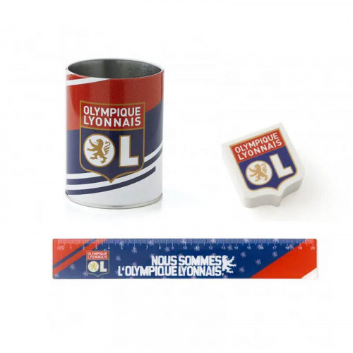 Lot gomme-règle-pot-à-crayon école
