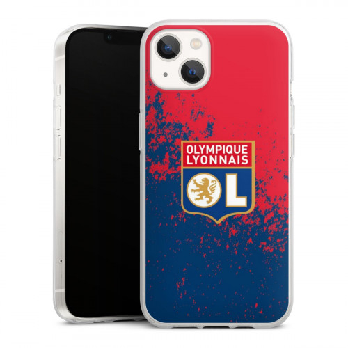 Coque OL Grunge Rouge et Bleu iPhone 13 - Taille - Unique