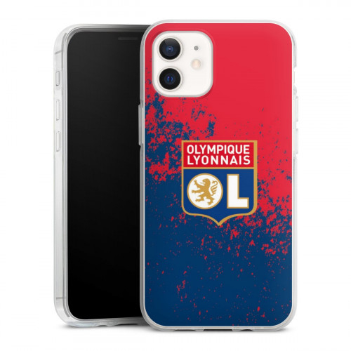 Coque OL Grunge Rouge et Bleu iPhone 12 - Taille - Unique