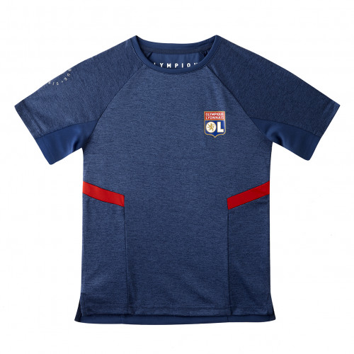 Junior's Navy Blue TRAINING FAST T-Shirt - Olympique Lyonnais