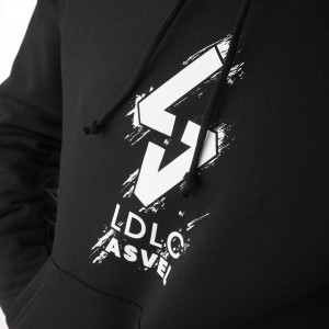 Adult's LDLC ASVEL Black Hooded Sweatshirt - Olympique Lyonnais