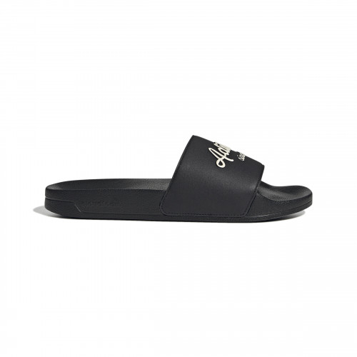 Black Adilette Flip-Flops - Olympique Lyonnais