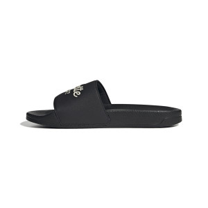 Black Adilette Flip-Flops - Olympique Lyonnais