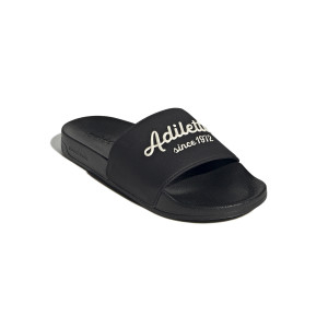 Black Adilette Flip-Flops - Olympique Lyonnais