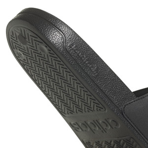 Black Adilette Flip-Flops - Olympique Lyonnais